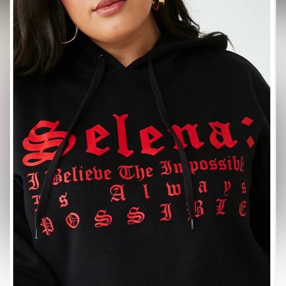 FOREVER 21 + Selena Cropped Hoodie 0X plus size - Picture 7 of 15